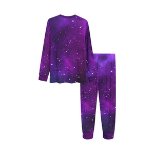 Pink Space Galaxy Pattern4 Kids' Boys' Girls' All Over Print Pajama Set