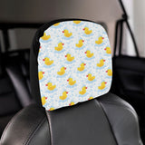 Duck Pattern Print Design 03 Car Headrest Cover