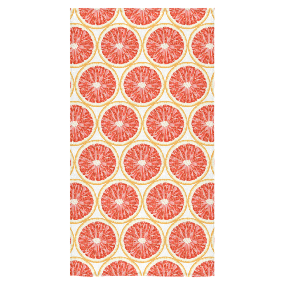 Sliced Grapefruit Pattern Bath Towel