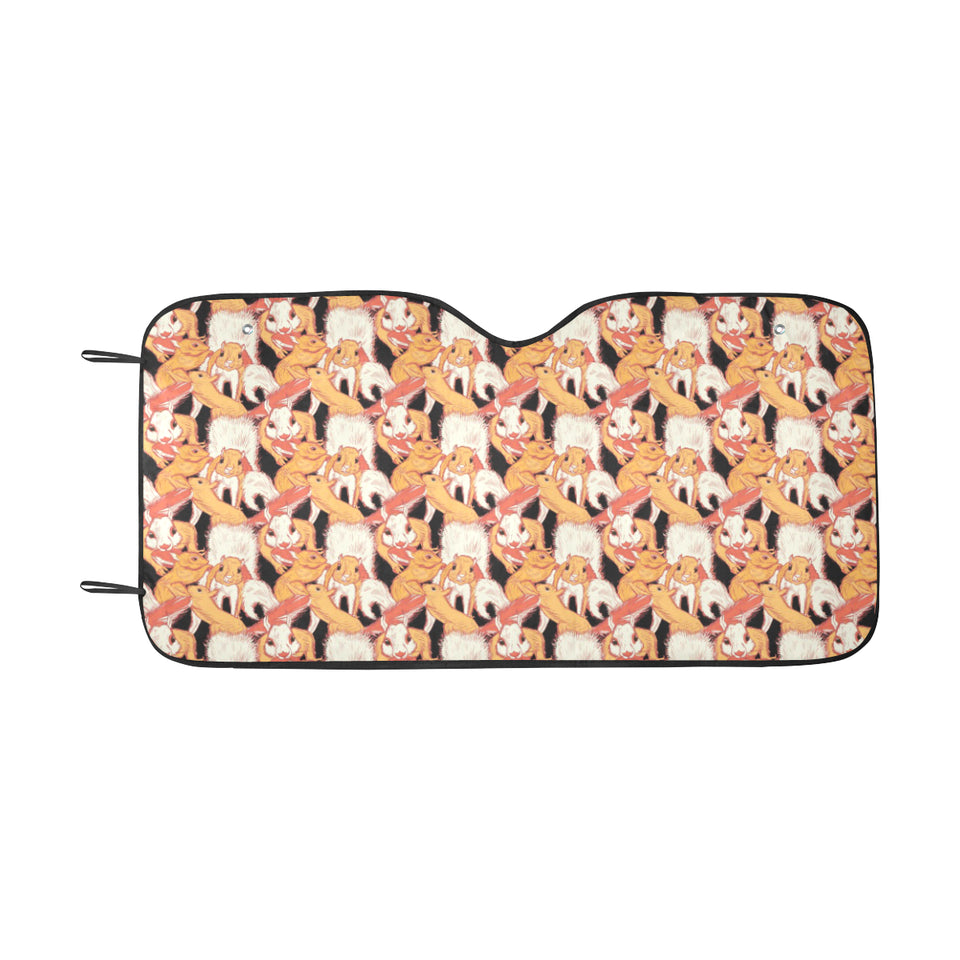 Squirrel Pattern Print Design 04 Car Sun Shade