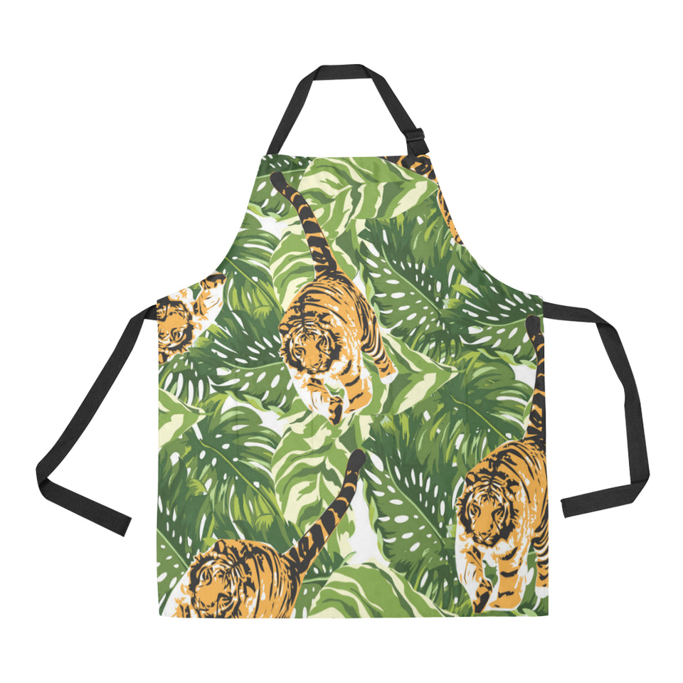 Bengal Tiger Pattern leaves Adjustable Apron