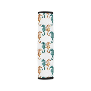 Seahorse Pattern Background Car Seat Belt Cover