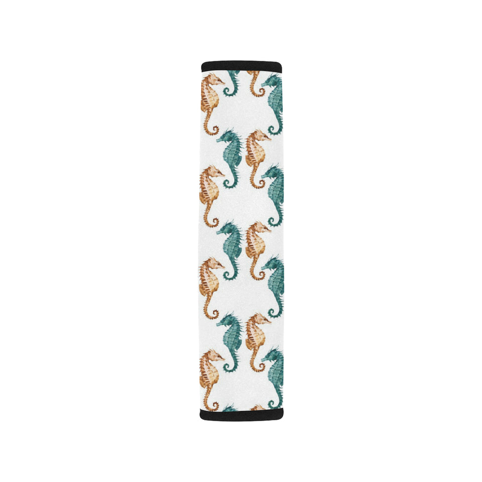 Seahorse Pattern Background Car Seat Belt Cover