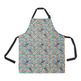 Hummingbird Pattern Print Design 02 Adjustable Apron