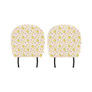 Tea pots Pattern Print Design 03 Car Headrest Cover