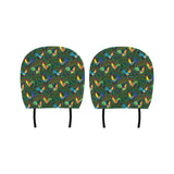 Rooster Chicken Pattern Theme Car Headrest Cover