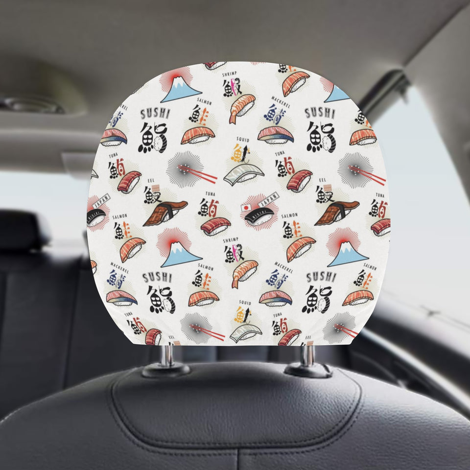 Sushi Japanese Pattern Car Headrest Cover