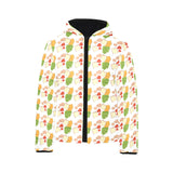 Sandwich Pattern Print Design 02 Kids' Boys' Girls' Padded Hooded Jacket