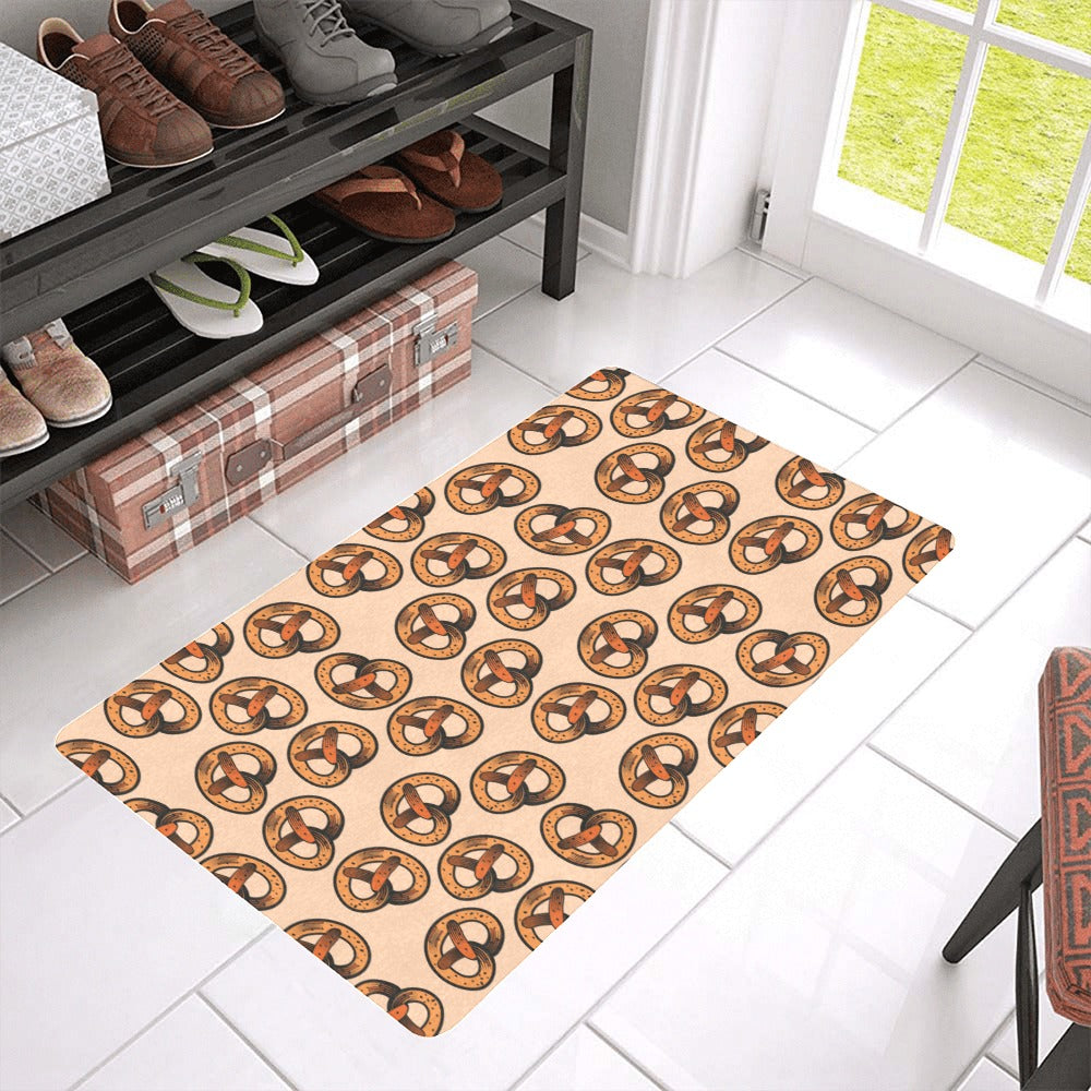 Pretzels Pattern Print Design 02 Doormat