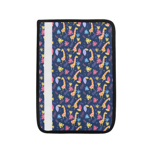 Giraffe Pattern Print Design 04 Car Seat Belt Cover