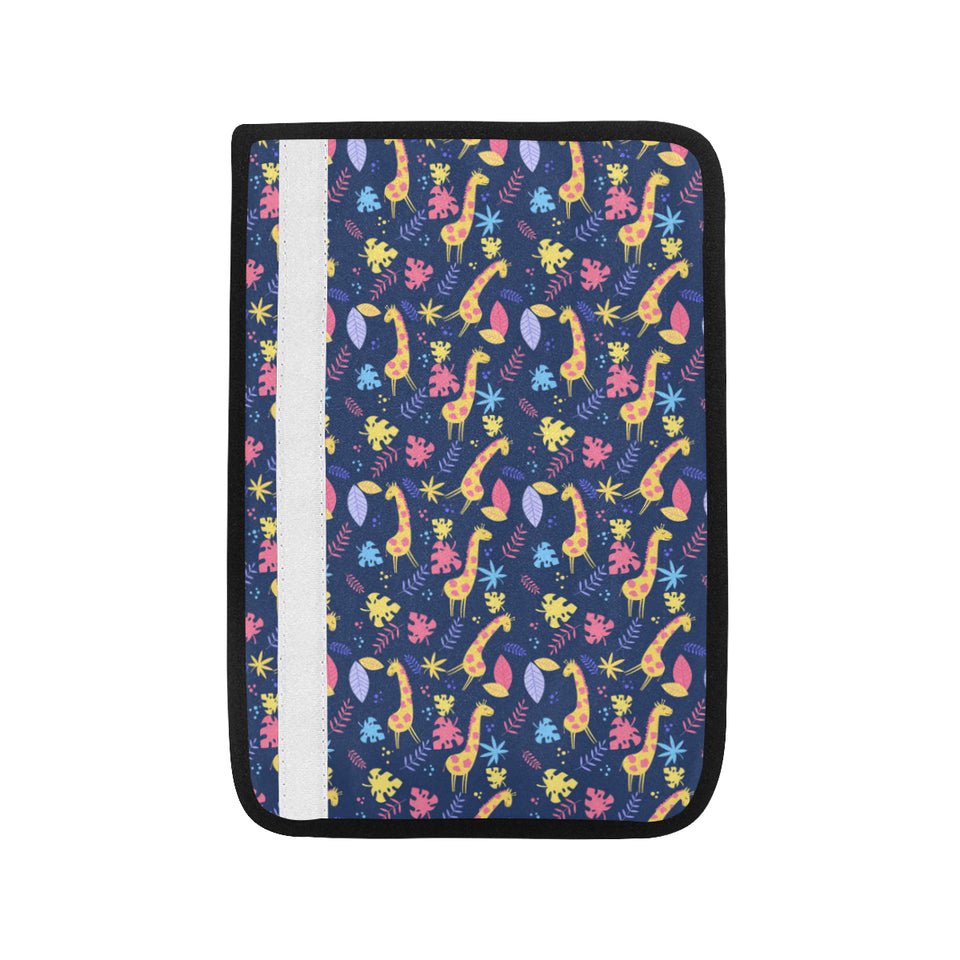 Giraffe Pattern Print Design 04 Car Seat Belt Cover