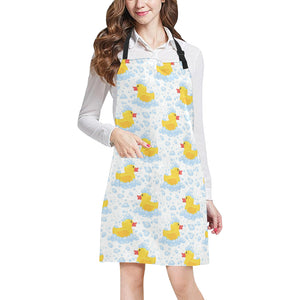 Duck Toy Pattern Print Design 03 Adjustable Apron