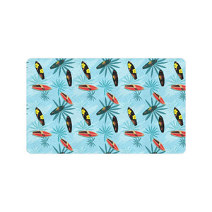 Surfboard Pattern Print Design 03 Doormat