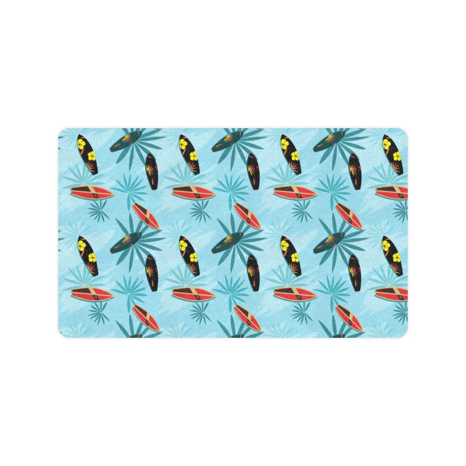 Surfboard Pattern Print Design 03 Doormat