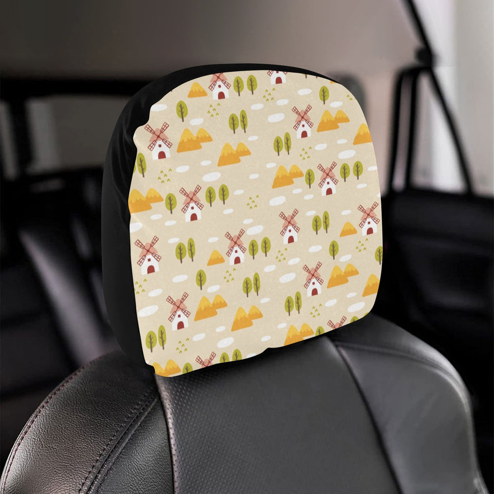 Windmill Pattern Car Headrest Cover