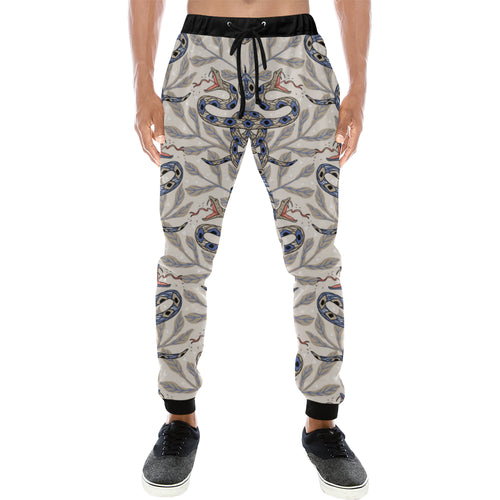 Snake Leaves Pattern Unisex Casual Sweatpants