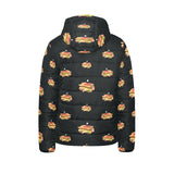 Sandwich Pattern Print Design 03 Kids' Boys' Girls' Padded Hooded Jacket