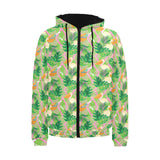 Pelican Pattern Print Design 05 Men's Padded Hooded Jacket(ModelH42)