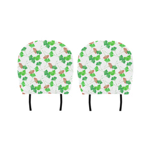 Ginkgo Pattern Car Headrest Cover