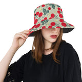 Hand Drawn Tomato Pattern Unisex Bucket Hat