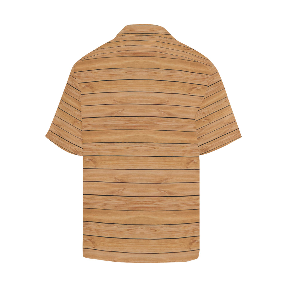 Wood Printed Pattern Print Design 04 Men's All Over Print Hawaiian Shirt (Model T58)