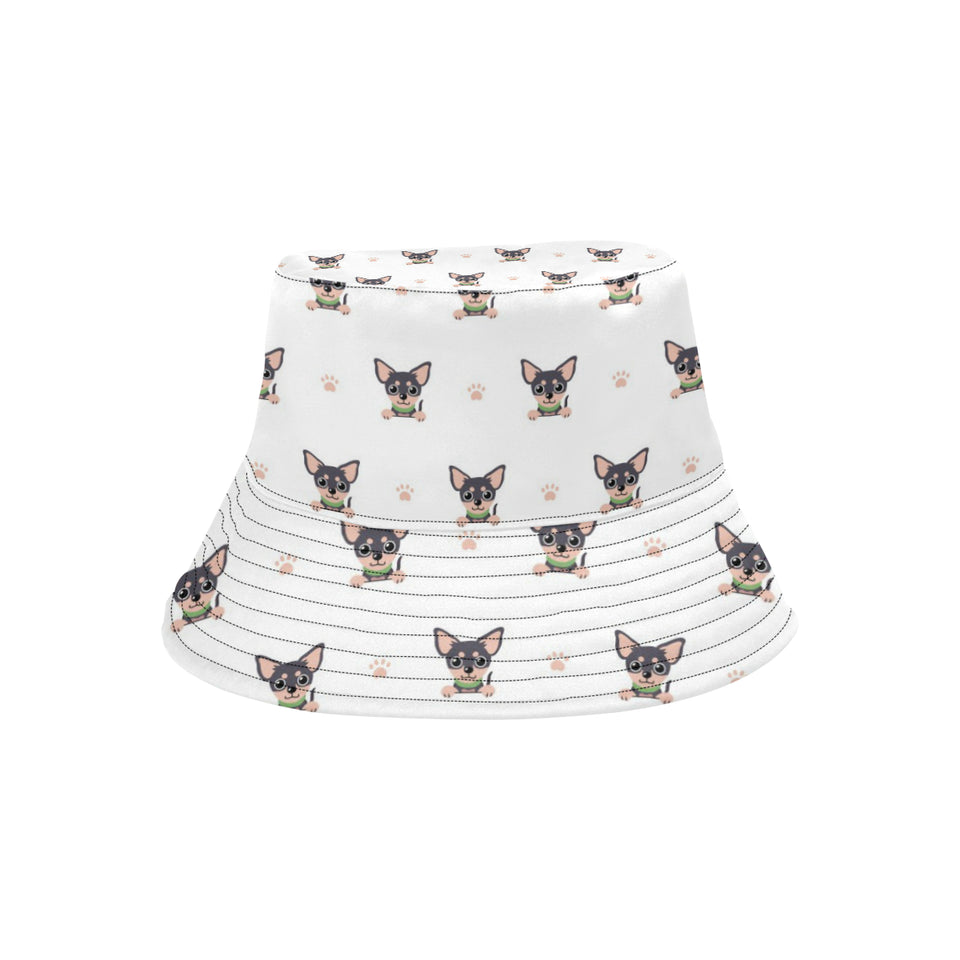 Cute Chihuahua Paw Pattern Unisex Bucket Hat