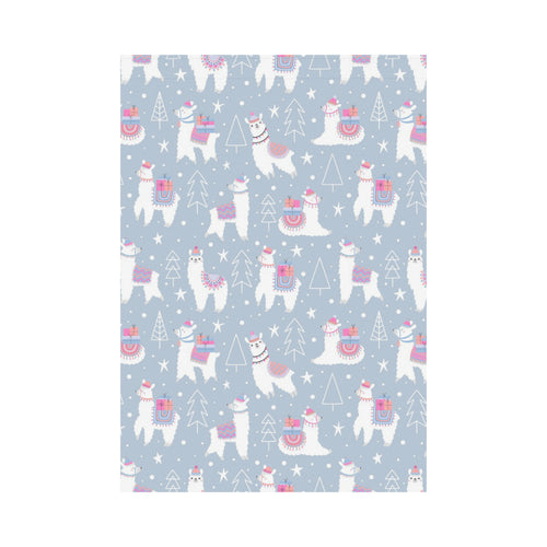 Llama Chirstmas Pattern House Flag Garden Flag