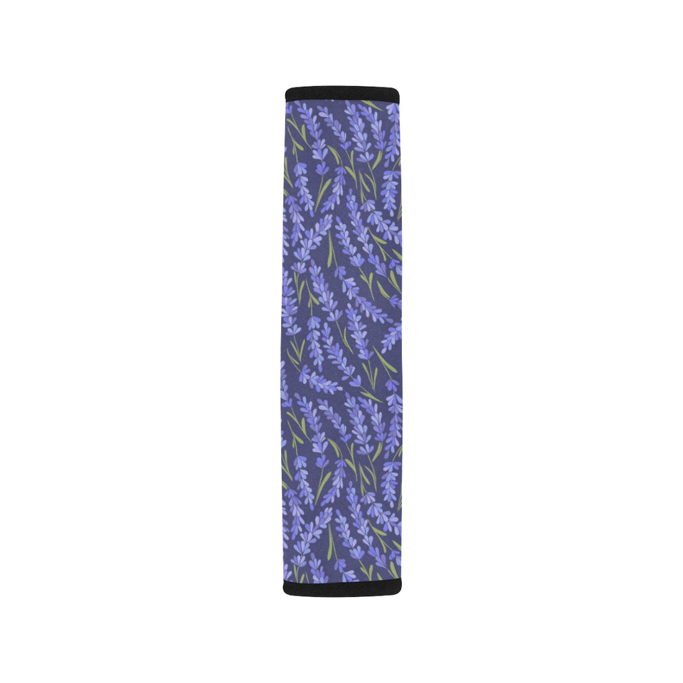 Lavender Theme Pattern Car Seat Belt Cover