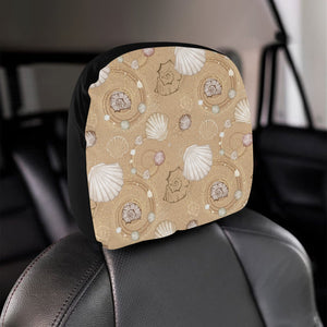 Shell Pattern Sand Car Headrest Cover