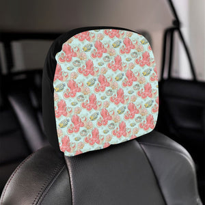 Octopus Fish Shell Pattern Car Headrest Cover