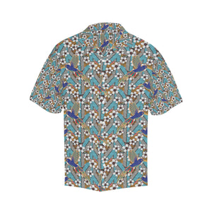 Hummingbird Pattern Print Design 02 Men's All Over Print Hawaiian Shirt (Model T58)