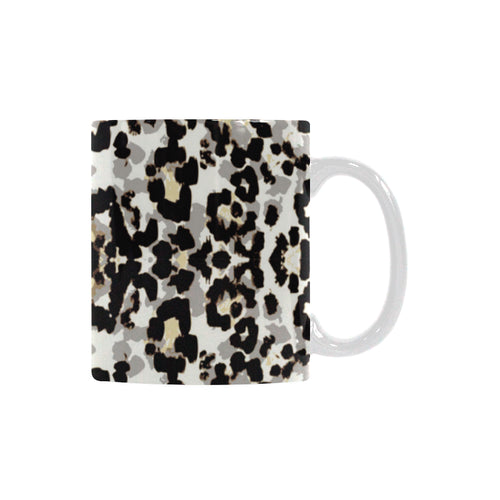 Leopard Skin Pattern Classical White Mug (FulFilled In US)