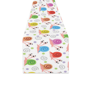 Snail Pattern Print Design 05 Table Runner