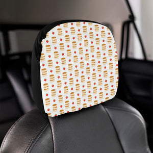 Pancake Pattern Print Design 02 Car Headrest Cover