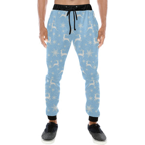 Snowflake Deer Pattern Unisex Casual Sweatpants