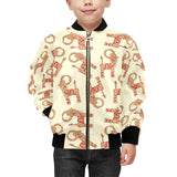 Yule Goat or Christmas goat Pattern Kids' Boys' Girls' Bomber Jacket