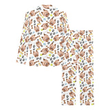 Yorkshire Terrier Pattern Print Design 05 Women's Long Pajama Set