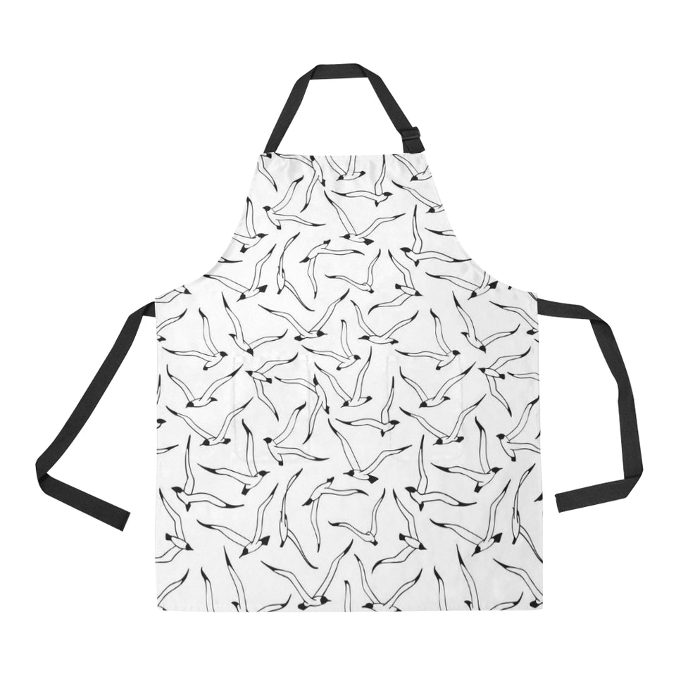 Seagull Pattern Print Design 04 Adjustable Apron