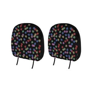 Darts Pattern Print Design 03 Car Headrest Cover