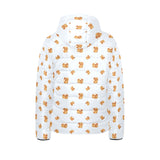 Pancake Pattern Print Design 03 Kids' Boys' Girls' Padded Hooded Jacket