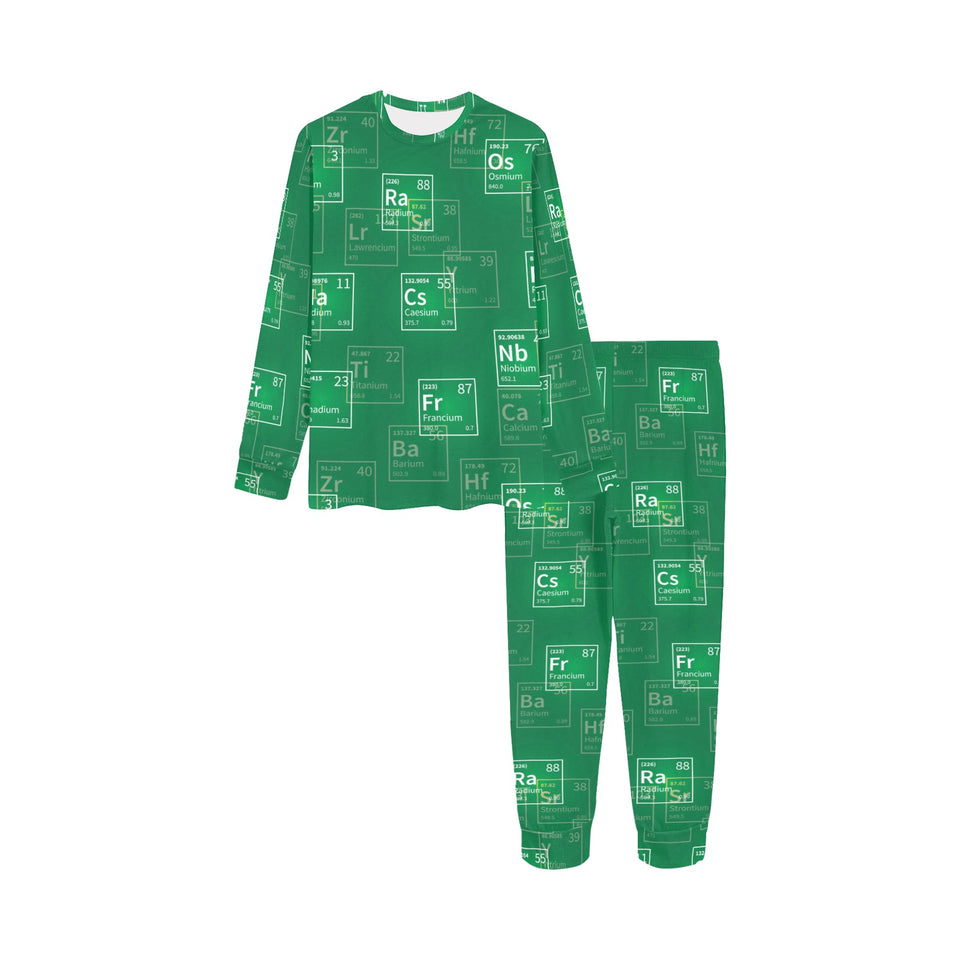 Chemistry Periodic Table Pattern Print Design 01 Kids' Boys' Girls' All Over Print Pajama Set