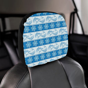 Dolphin Tribal Pattern Car Headrest Cover