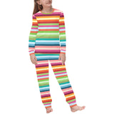 Rainbow Pattern Kids' Boys' Girls' All Over Print Pajama Set