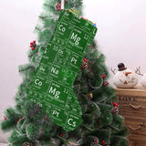 Chemistry Periodic Table Pattern Print Design 04 Christmas Stocking