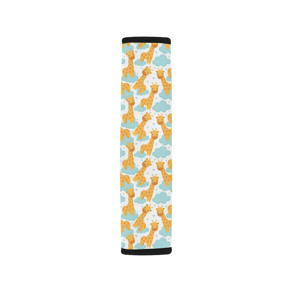 Giraffe Pattern Print Design 05 Car Seat Belt Cover