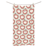 Red Apple Pattern Bath Towel