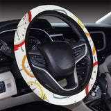 Colorful Clock Pattern Car Steering Wheel Cover