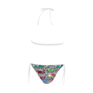 Zebra Colorful Pattern Sexy Bikinis Two-Pieces Swimsuits