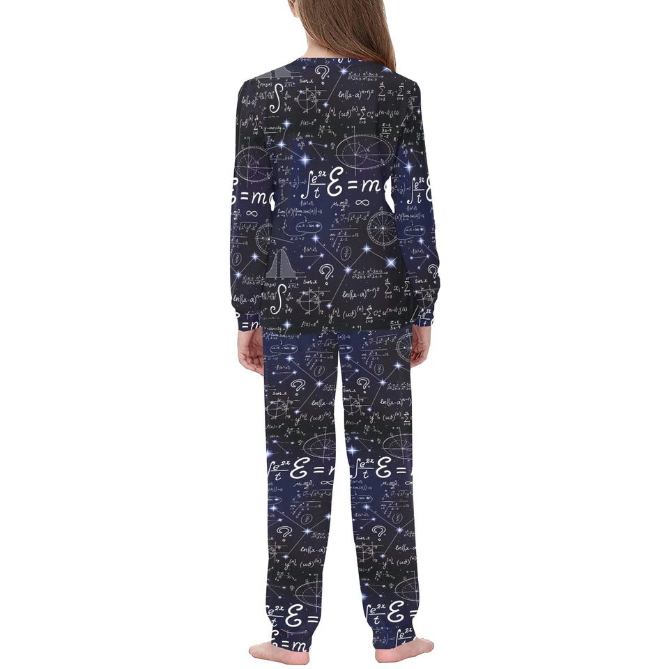 Math Pattern Print Design 02 Kids' Boys' Girls' All Over Print Pajama Set