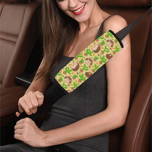 Hedgehog Pattern Print Design 02 Car Seat Belt Cover